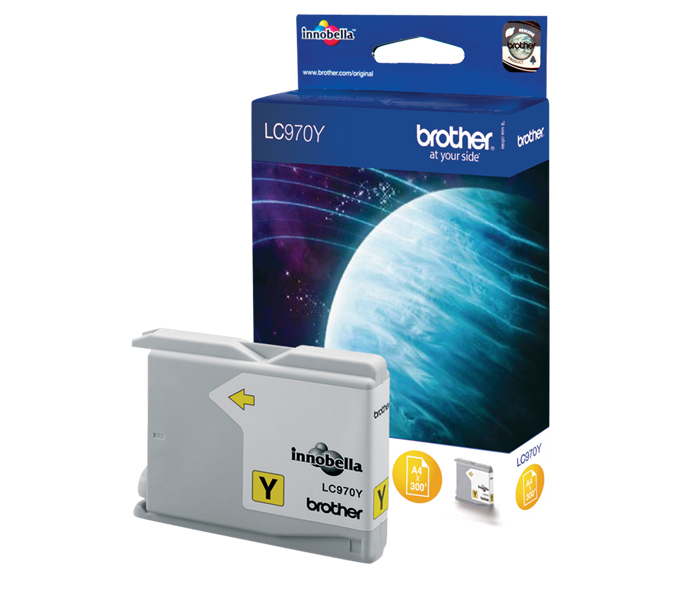 Картридж LC-970Y Brother DCP 135/157/ MFC 235/260 (цвет: жёлтый) [ресурс: 300 стр.] [артикул: LC970Y] /оригинальный/