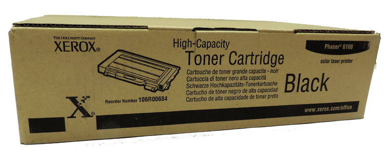 106R00684 Тонер-картридж Xerox Phaser 6100 (черный) [7000 страниц] [R]