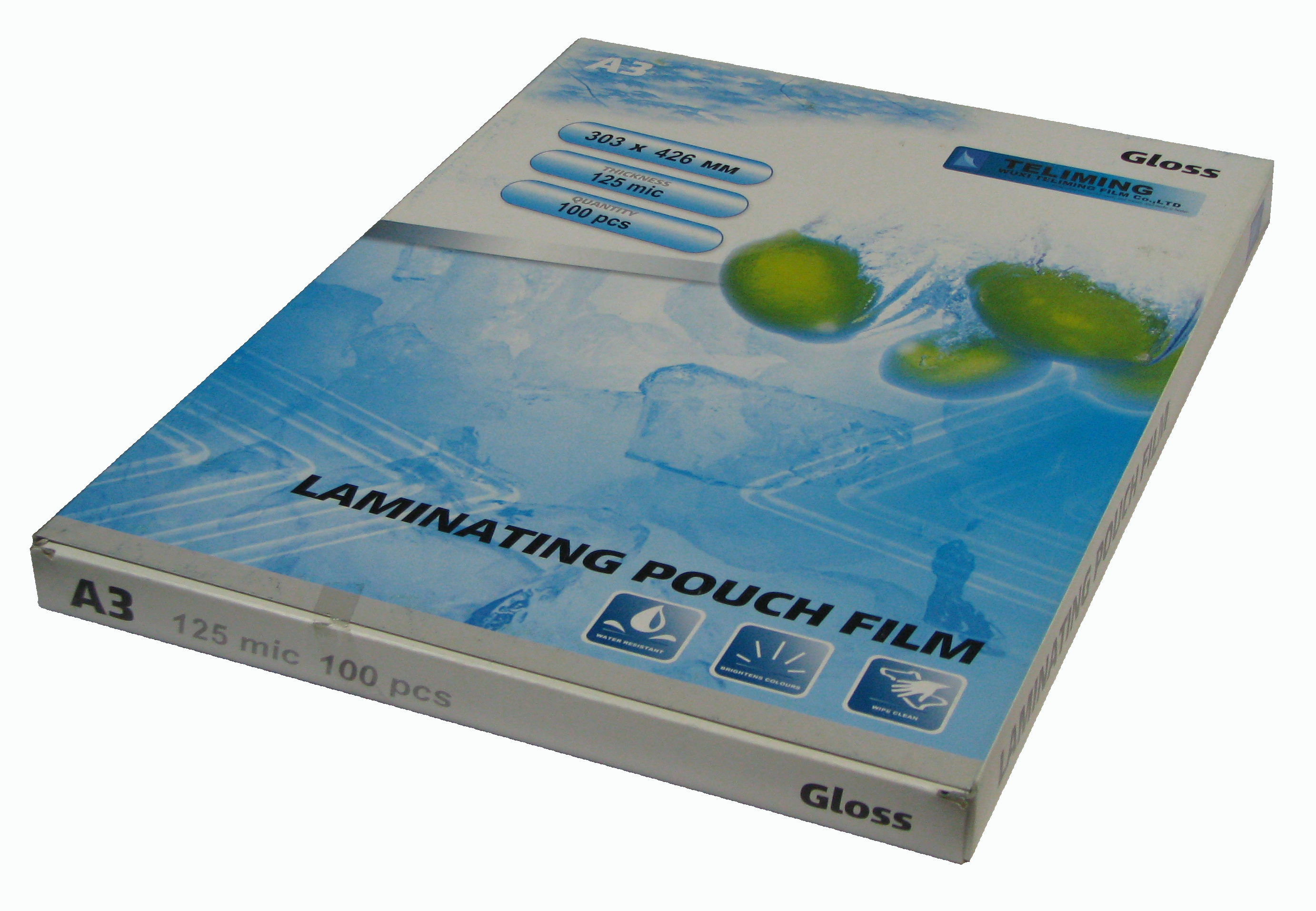 Пленка для ламинирования А3 (303х426мм, 2х125мкм, 100шт/уп) глянцевая /LF/