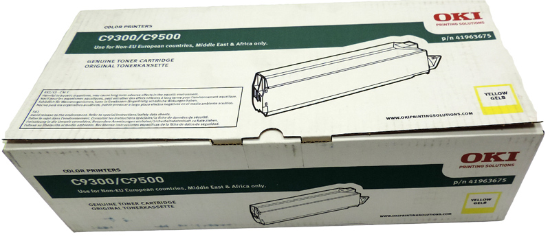 41963675 Тонер-картридж Oki C9300/9500 (желтый) [15000 страниц] /Оригинальный/ [R]