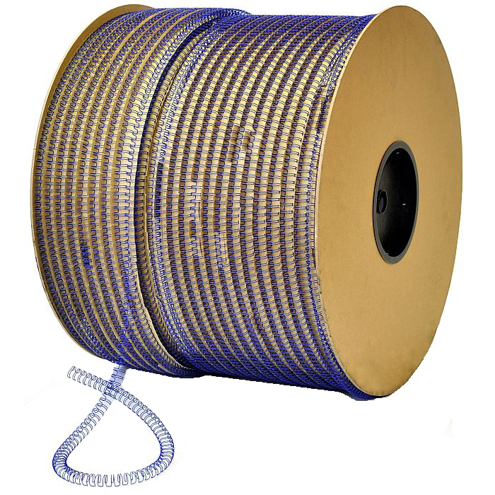 Металлические пружины для переплета в бобине 7,9 мм белые (5/16", шаг 3:1, 58000 петель)