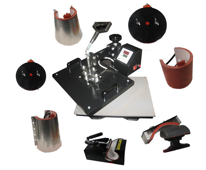 Термопресс горизонтально-поворотный Bulros K-8 (8 сменных насадок)