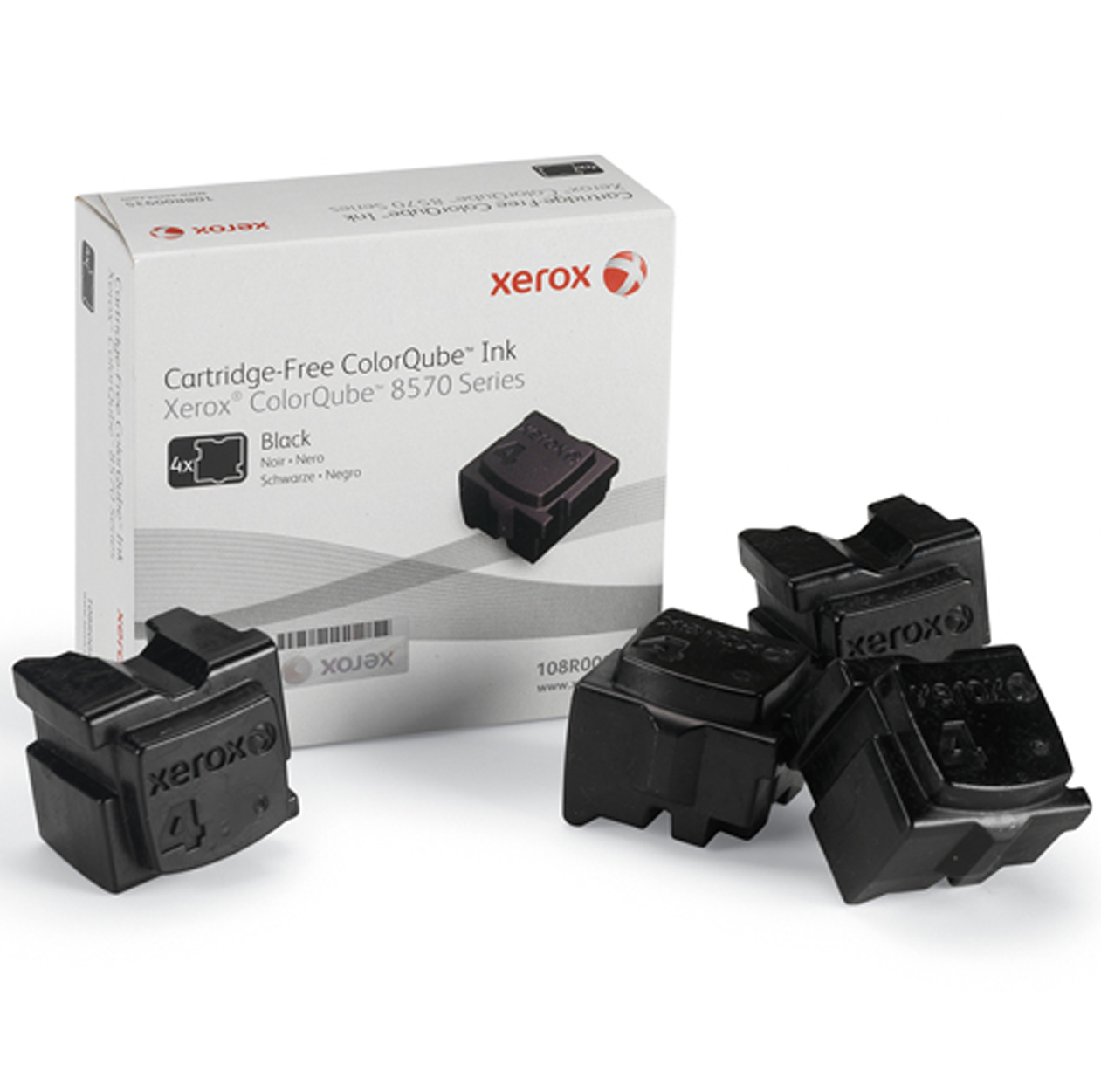 Чернила Xerox ColorQube 8570/8580 (цвет: чёрные) [ресурс: 4 х 2150 стр.] [артикул: 108R00940] /оригинальные/