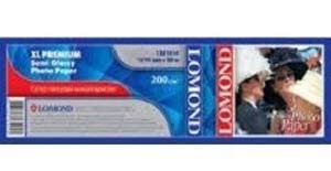 Фотобумага Lomond XL Premium Semi Glossy Photo Paper полуглянцевая микропористая (1270мм х 30м, 200г/кв.м, втулка 50,8мм) [1201014]