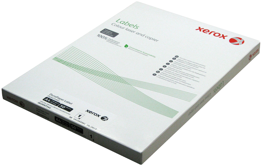 Пленка самоклеящаяся Xerox DuraPaper A4 (матовая белая) (210x297 мм, 50 л/пач) [арт. 003R97344]