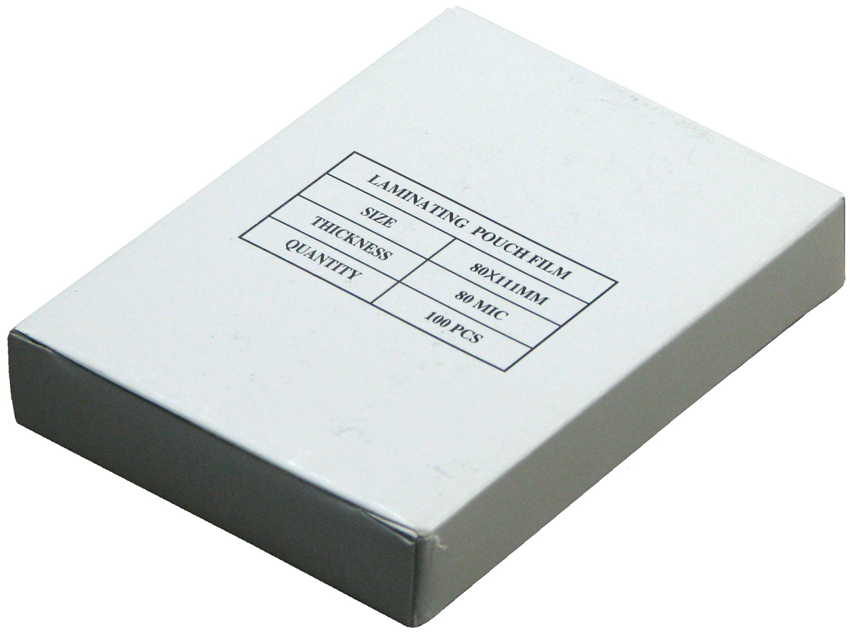 Пленка для ламинирования А7 (80х111мм, 2х80мкм, 100шт/уп) глянцевая /LF/