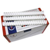 Пластиковые пружины для переплета 35 мм белые (50 шт./уп.)