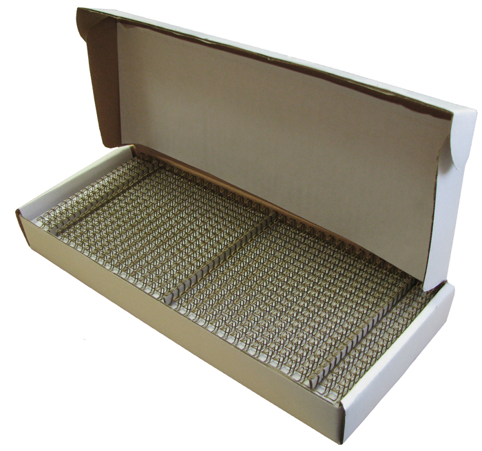 Металлические пружины для переплета в нарезке 11,1 мм бронза (7/16", шаг 3:1, 34 петли, 100 шт/уп)