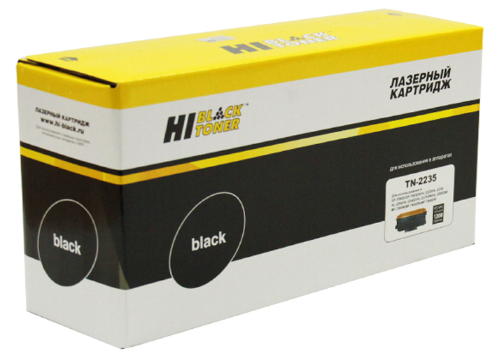 Тонер-картридж Brother HL 2240/2130/ MFC 7360/7460 (цвет: чёрный) [ресурс: 1 200 стр.] [артикул: HB-TN-2235] /совместимый [Hi-Black]/