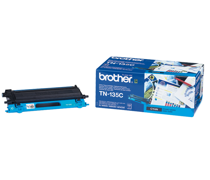 Тонер-картридж TN-135C Brother HL 4040/4070/ DCP 9040/9045/ MFC 9440/9840 (цвет: голубой) [ресурс: 4 000 стр.] [артикул: TN135C] /оригинальный/