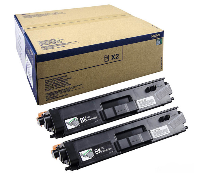 Тонер-картридж TN-900BK Brother HL L9200/ MFC L9550 (цвет: чёрный) [ресурс: 2 x 6 000 стр.] [артикул: TN900BKTWIN] /оригинальный/