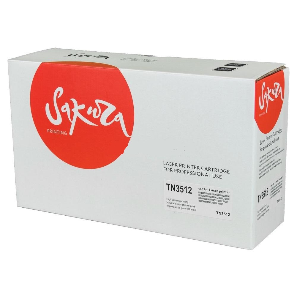 Тонер-Картридж Brother HL L6250/6400/ DCP L6600/ MFC 6800/6900 (цвет: чёрный) [ресурс: 12 000 стр.] [артикул: SAC-TN3512] /совместимый [Sakura]/