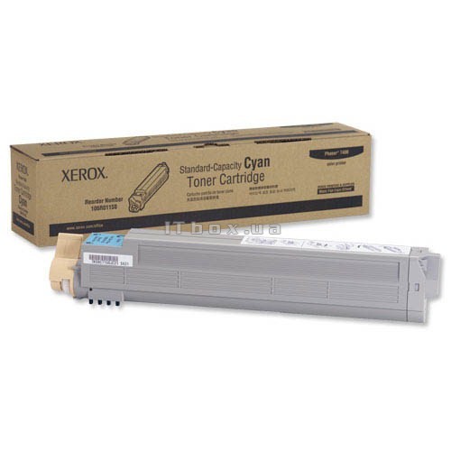 Тонер-картридж Xerox Phaser 7400 (цвет: голубой) [ресурс: 9 000 стр.] [артикул: 106R01150] /оригинальный/