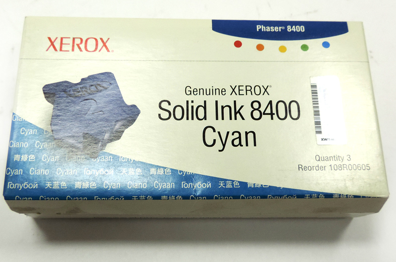 108R00605 Картридж твердочернильный (3шт/уп) Xerox Phaser 8400 (голубой) [3400 страниц] [R]