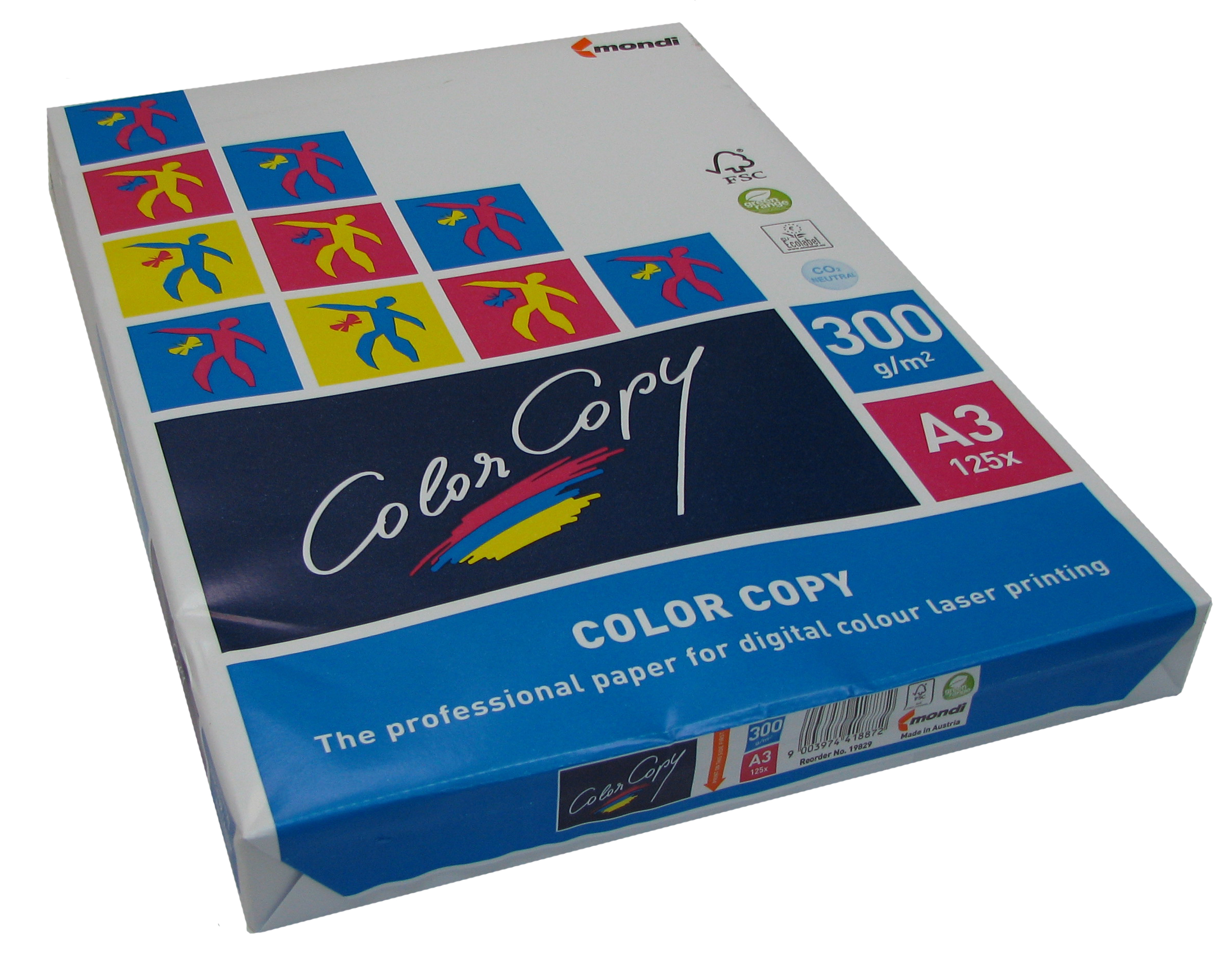 Бумага для лазерной печати Color Copy A3 (300 г/кв.м, 297x420 мм, 125 л/пач)