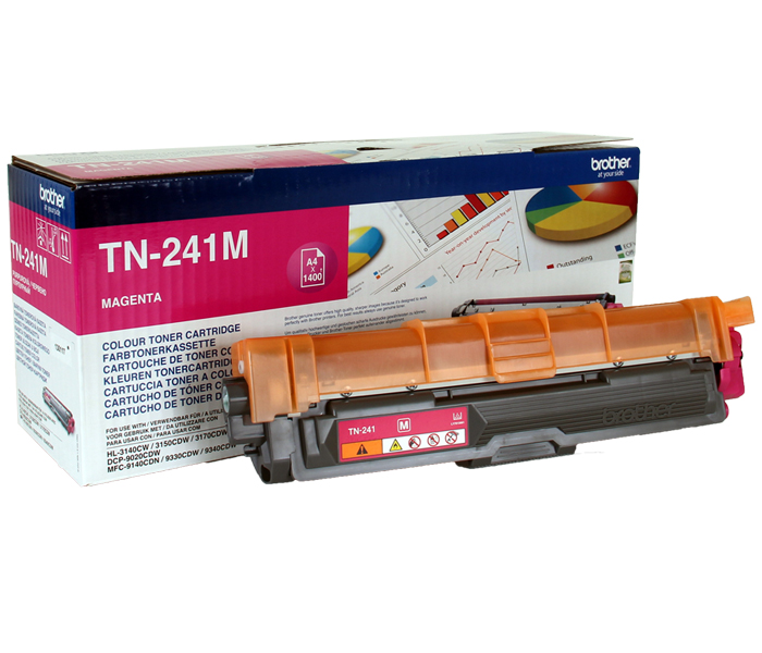 Тонер-картридж TN-241M Brother HL 3140/3170/ DCP 9020/ MFC 9140/9340 (цвет: пурпурный) [ресурс: 1 400 стр.] [артикул: TN241M] /оригинальный/