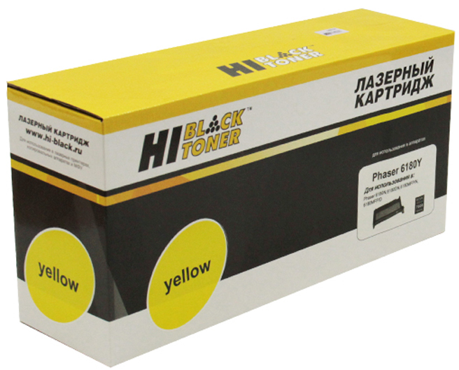 Тонер-картридж Xerox Phaser 6180 (жёлтый) [7000 стр.] [HB-113R00725] /Hi-Black, RC/