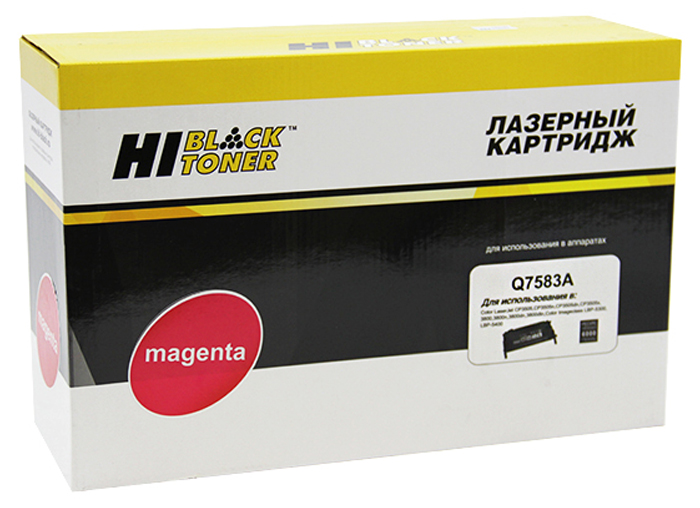 Тонер-картридж HP Color LaserJet 3505/3800 (цвет: пурпурный) [ресурс: 6 000 стр.] [артикул: HB-Q7583A] /совместимый [Hi-Black]/