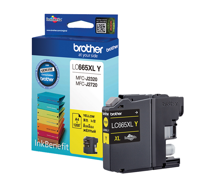 Картридж LC-665XLY Brother MFC J2320/2720 (цвет: жёлтый) [ресурс: 1 200 стр.] [артикул: LC665XLY] /оригинальный/