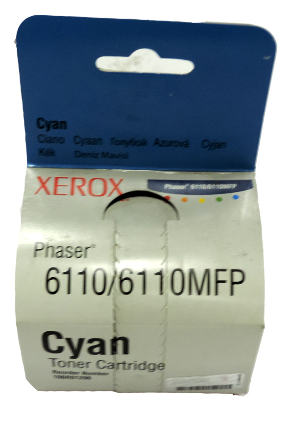 106R01206 Тонер-картридж Xerox Phaser 6110 (голубой) [1000 страниц] [R]
