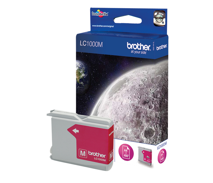 Картридж LC-1000M Brother DCP 130/770/ MFC 240/5860/ FAX 1355/1560 (цвет: пурпурный) [ресурс: 400 стр.] [артикул: LC1000M] /оригинальный/