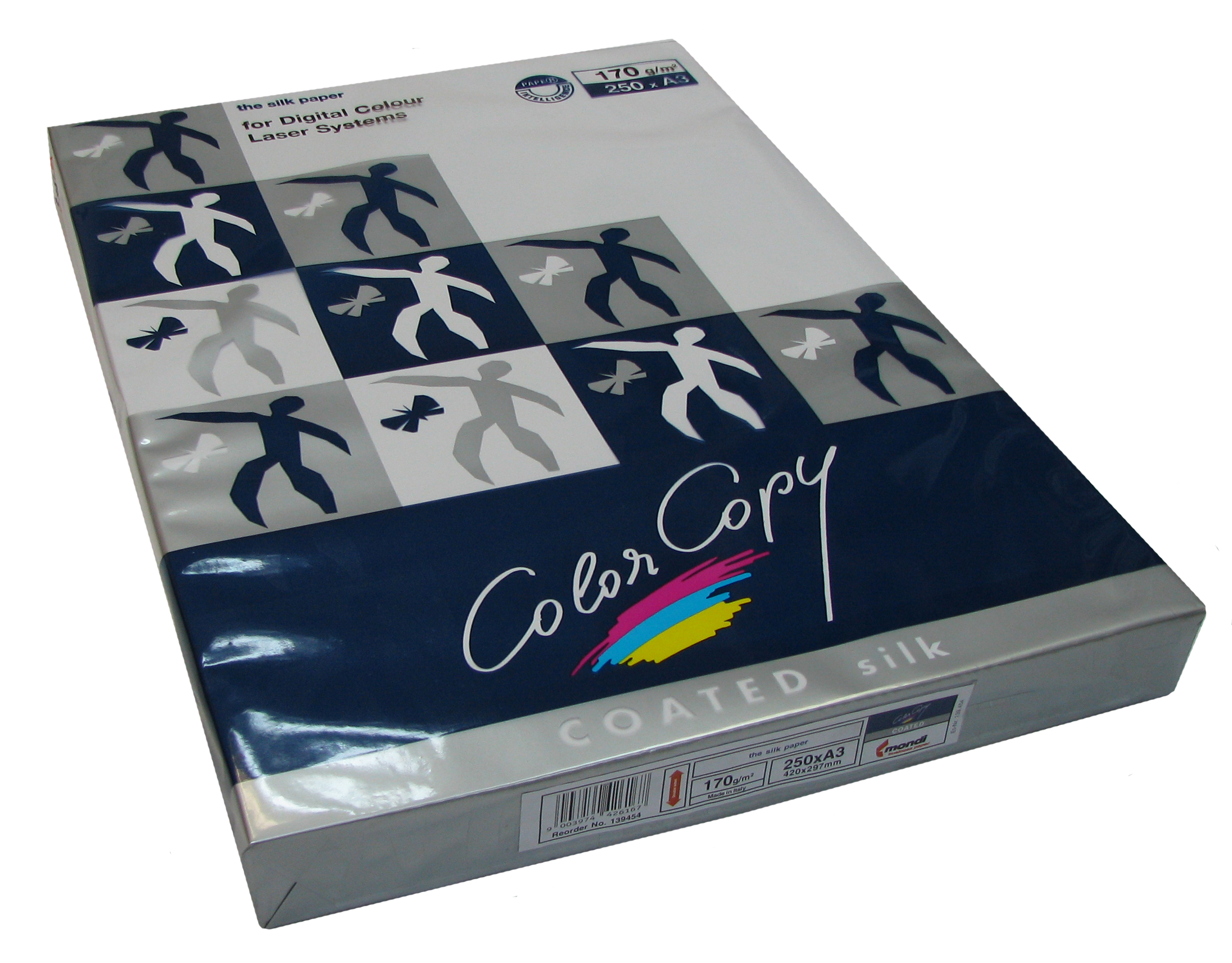 Бумага для лазерной печати Color Copy Silk (матовая) A3 (170 г/кв.м, 297x420 мм, 250 л/пач)