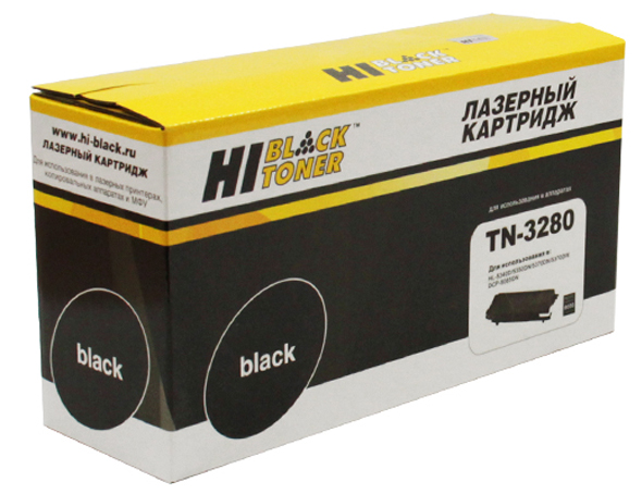 Тонер-картридж Brother HL 5340/5380/ DCP 8070 (цвет: чёрный) [ресурс: 8 000 стр.] [артикул: HB-TN-3280] /совместимый [Hi-Black]/