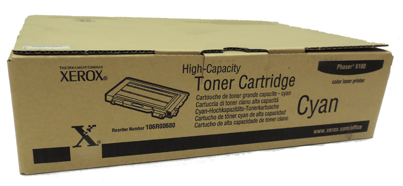106R00680 Тонер-картридж Xerox Phaser 6100 (голубой) [5000 страниц] [R]
