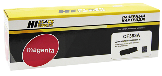Тонер-картридж HP Color LaserJet Pro M476 (цвет: пурпурный) [ресурс: 2 700 стр.] [артикул: HB-CF383A] /совместимый [Hi-Black]/