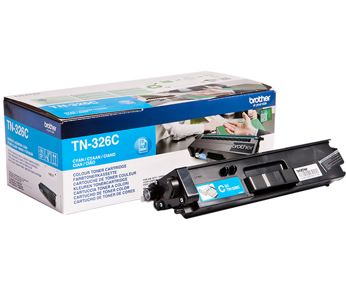 Тонер-картридж TN-326C Brother HL L8250/ MFC L8650 (цвет: голубой) [ресурс: 3 500 стр.] [артикул: TN326C] /оригинальный/