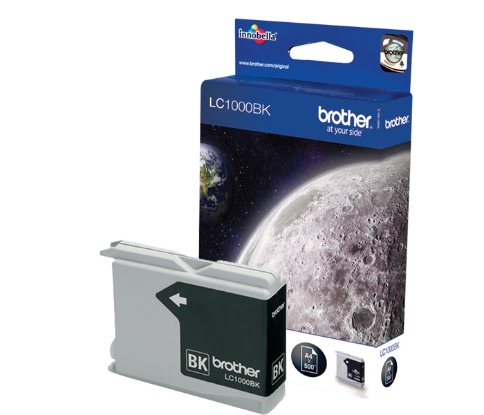 Картридж LC-1000BK Brother DCP 130/770/ MFC 240/5860/ FAX 1355/1560 (цвет: чёрный) [ресурс: 500 стр.] [артикул: LC1000BK] /оригинальный/