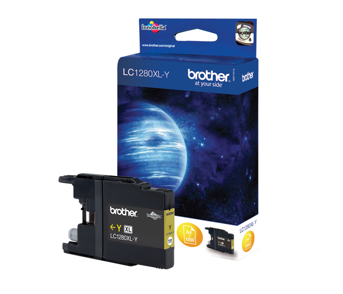 Картридж LC-1280XLY Brother MFC J5910/6910 (цвет: жёлтый) [ресурс: 1 200 стр.] [артикул: LC1280XLY] /оригинальный/