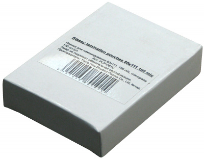 Пленка для ламинирования А7 (80х111мм, 2х100мкм, 100шт/уп) глянцевая /LF/