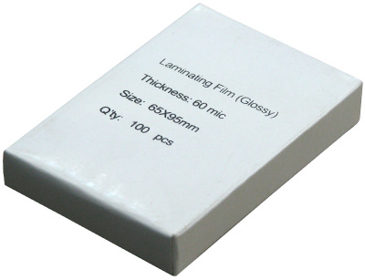 Пленка для ламинирования (65х95мм, 2х60мкм, 100шт/уп) глянцевая /LF/