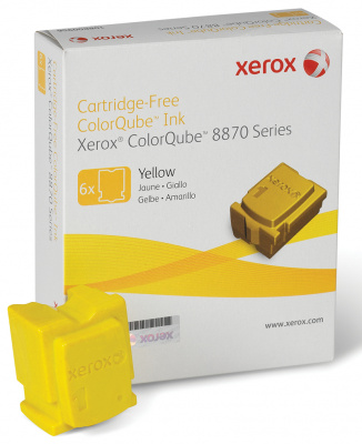 Чернила Xerox ColorQube 8870/8880 (цвет: жёлтые) [ресурс: 6 х 2880 стр.] [артикул: 108R00960] /оригинальные/