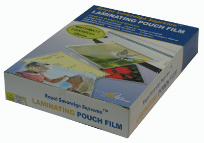 Пленка для ламинирования A4 (216х303мм, 2х250мкм, 100шт/уп) матовая /Royal/ Пленка для ламинирования A4 (216х303мм, 2х250мкм, 100шт/уп) матовая /Royal/