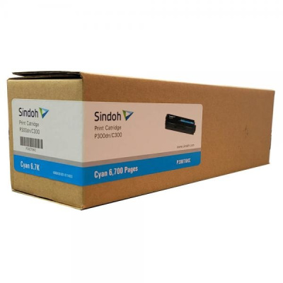 Тонер-картридж Sindoh C300/P300dn (цвет: голубой) [ресурс: 6 700 стр.] [артикул: P300T6KC-W] /оригинальный/