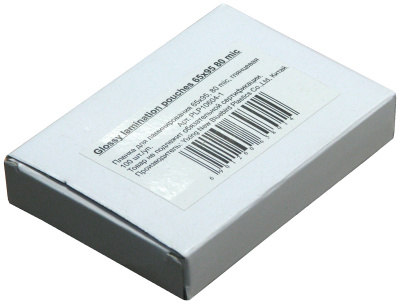 Пленка для ламинирования (65х95мм, 2х80мкм, 100шт/уп) глянцевая /LF/