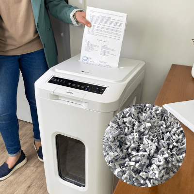 Уничтожитель (шредер) бумаги ГЕЛЕОС АП 55-5 с автоподачиком (размер частицы 1,9х12 мм)