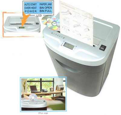 Уничтожитель (шредер) бумаги Bulros 820S (размер частицы 4 мм)