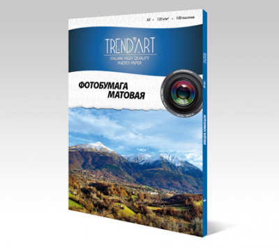 MC120_A3_100 Фотобумага TrendArt Matte (Матовая) Coated Inkjet А3 (120г/м, 100л/уп)