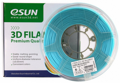 Проволока PLA+ ESUN для печати на 3D-принтерах (диаметр нити: 1,75 мм, вес катушки: 1 кг, цвет: голубой) Проволока PLA+ ESUN для печати на 3D-принтерах (диаметр нити: 1,75 мм, вес катушки: 1 кг, цвет: голубой)