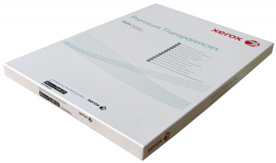 Прозрачная пленка для черно-белой лазерной печати Xerox Premium Plain Transparency (без подложки и полосы) A4 (140 г/кв.м, 96 мкм, 210x297 мм, 100 л/пач) [арт.003R98202]