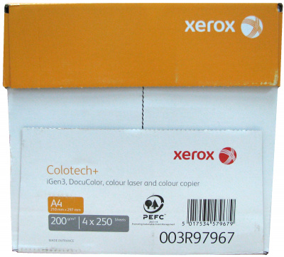 Бумага для лазерной печати Xerox Colotech Plus A4 (200 г/кв.м, 210x297 мм, 250 л/пач) [арт. 003R97967]