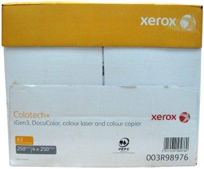 Бумага для лазерной печати Xerox Colotech Plus A3 (250 г/кв.м, 297x420 мм, 250 л/пач) [арт. 003R98976]