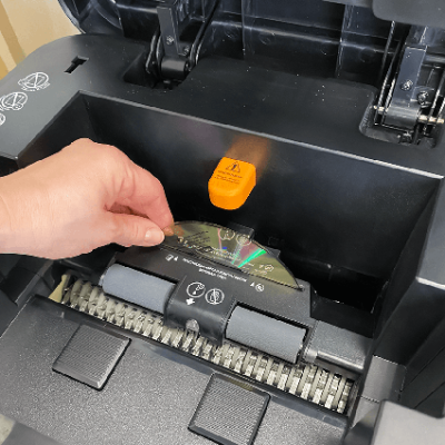 Уничтожитель (шредер) бумаги ГЕЛЕОС АП 55-4 с автоподачиком (размер частицы 3,9х12 мм)