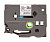 Лента (трубка) HSE251 термоусадочная Brother PT E300/550/700/750W (размер: 23,6мм х 1,5м, черный шрифт, белый фон) [артикул: HSE-251] /оригинальная/