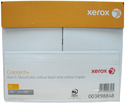Бумага для лазерной печати Xerox Colotech Plus A3 (120 г/кв.м, 297x420 мм, 500 л/пач) [арт. 003R98848]