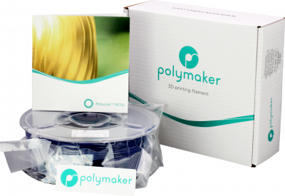 Проволока PolyLite PETG-пластик PolyMaker для печати на 3D-принтерах (диаметр нити: 1,75 мм, вес катушки: 1 кг, цвет: синий) Проволока PolyLite PETG-пластик PolyMaker для печати на 3D-принтерах (диаметр нити: 1,75 мм, вес катушки: 1 кг, цвет: синий)
