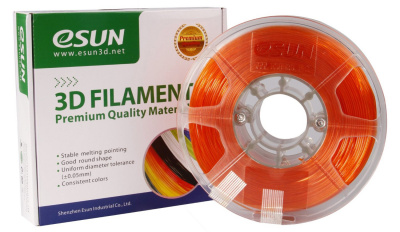 Проволока PETG-пластик ESUN для печати на 3D-принтерах (диаметр нити: 1,75 мм, вес катушки: 1 кг, цвет: оранжевый) Проволока PETG-пластик ESUN для печати на 3D-принтерах (диаметр нити: 1,75 мм, вес катушки: 1 кг, цвет: оранжевый)